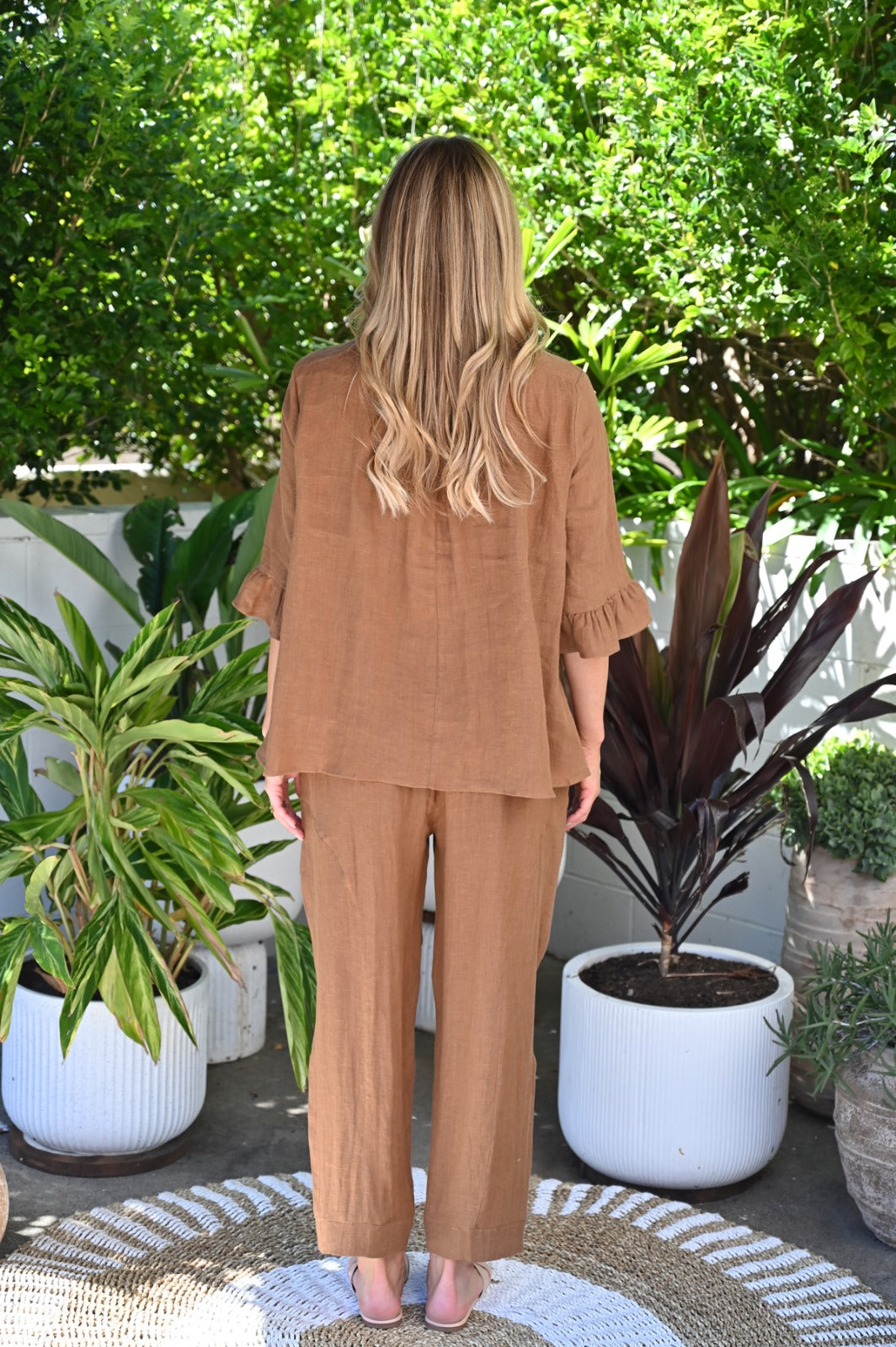 Linen Pants Tan