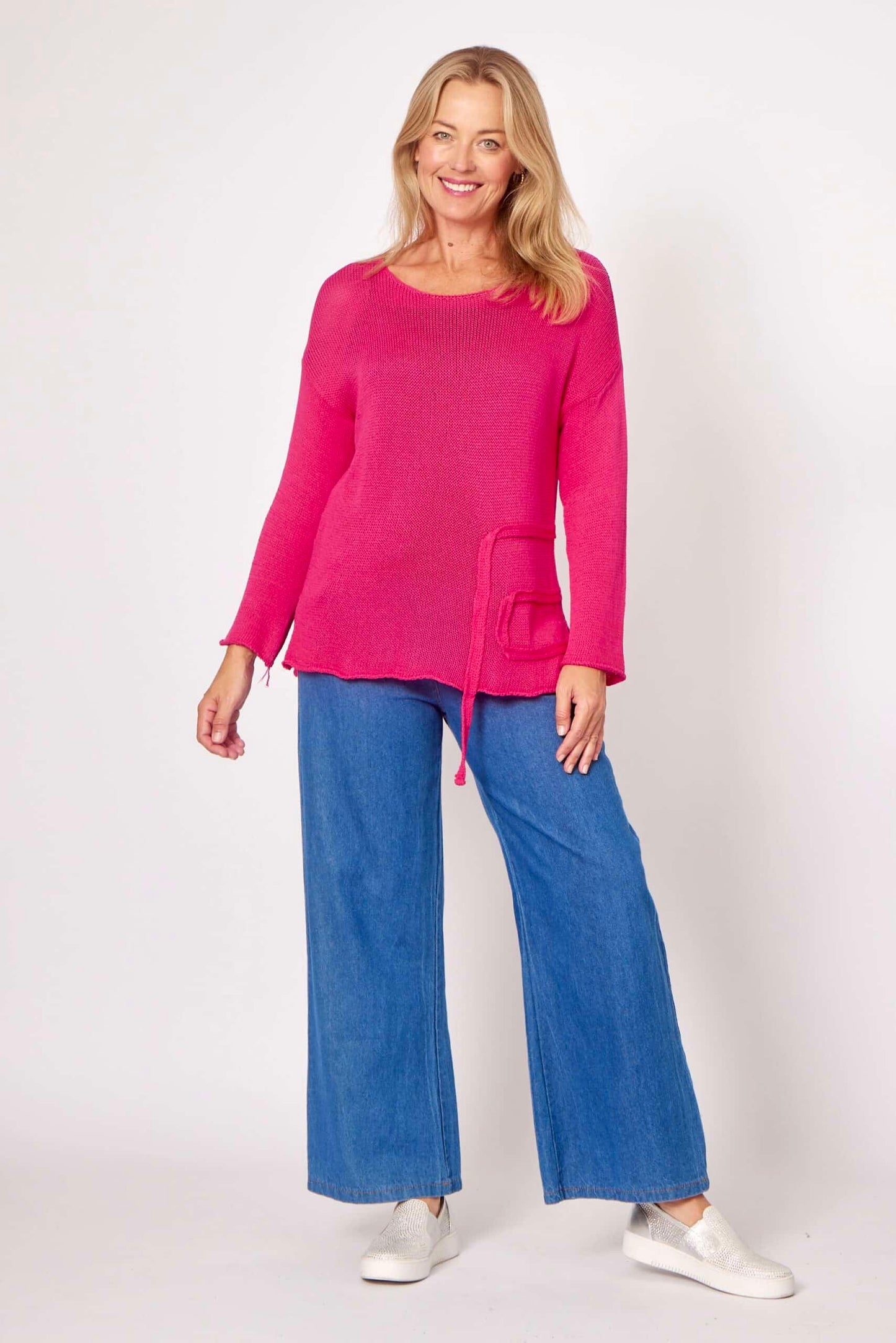 La Strada Knit - Hot Pink