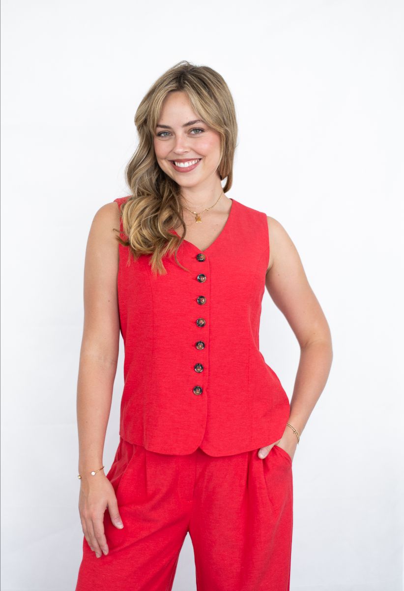 Cherry Red Vest