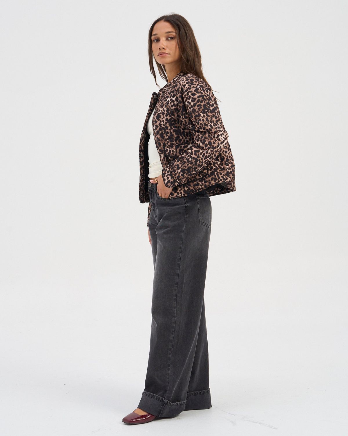 Leopard Quilted Jacket by ONLY