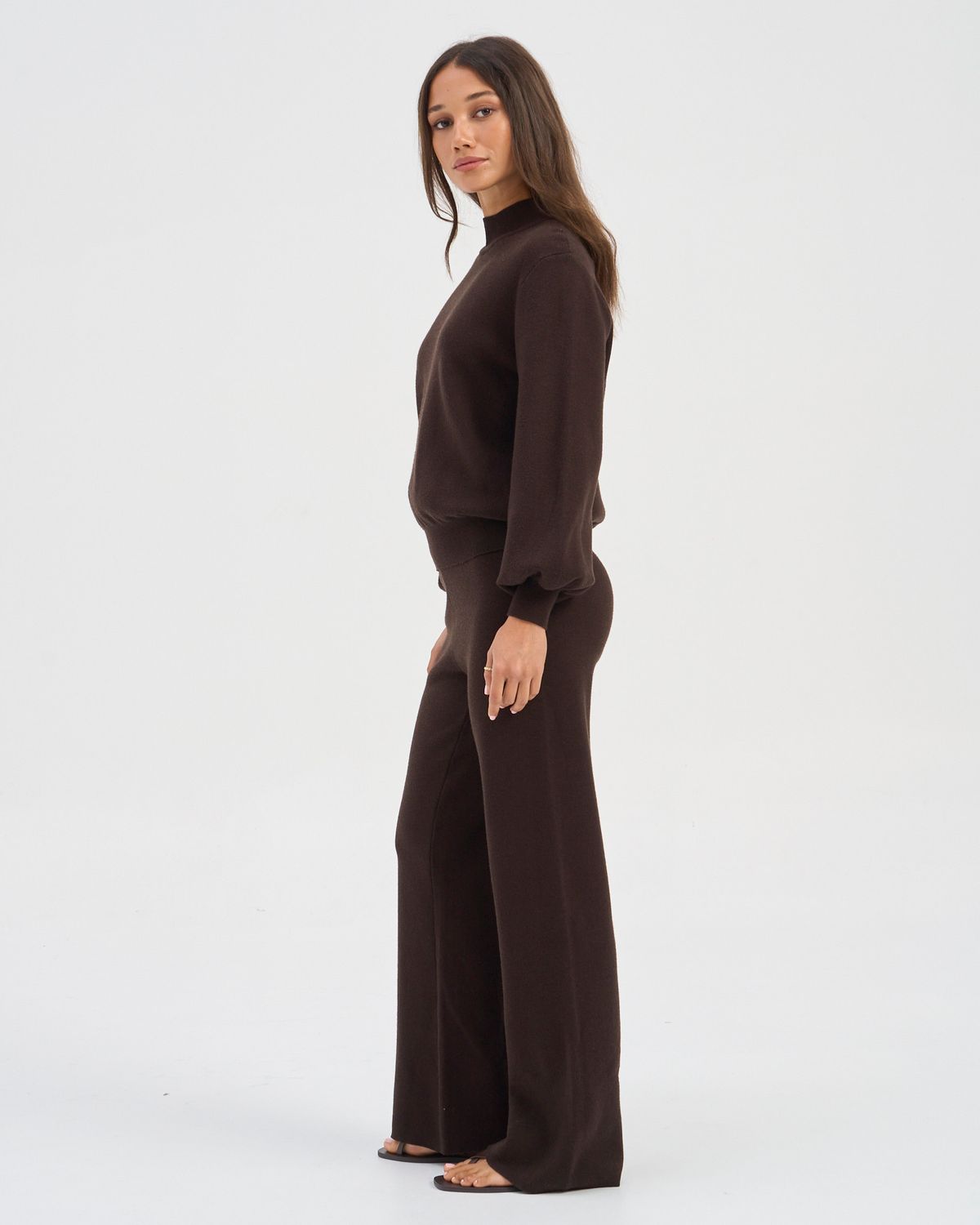 Knitted Lounge Set by ONLY - Chocolate