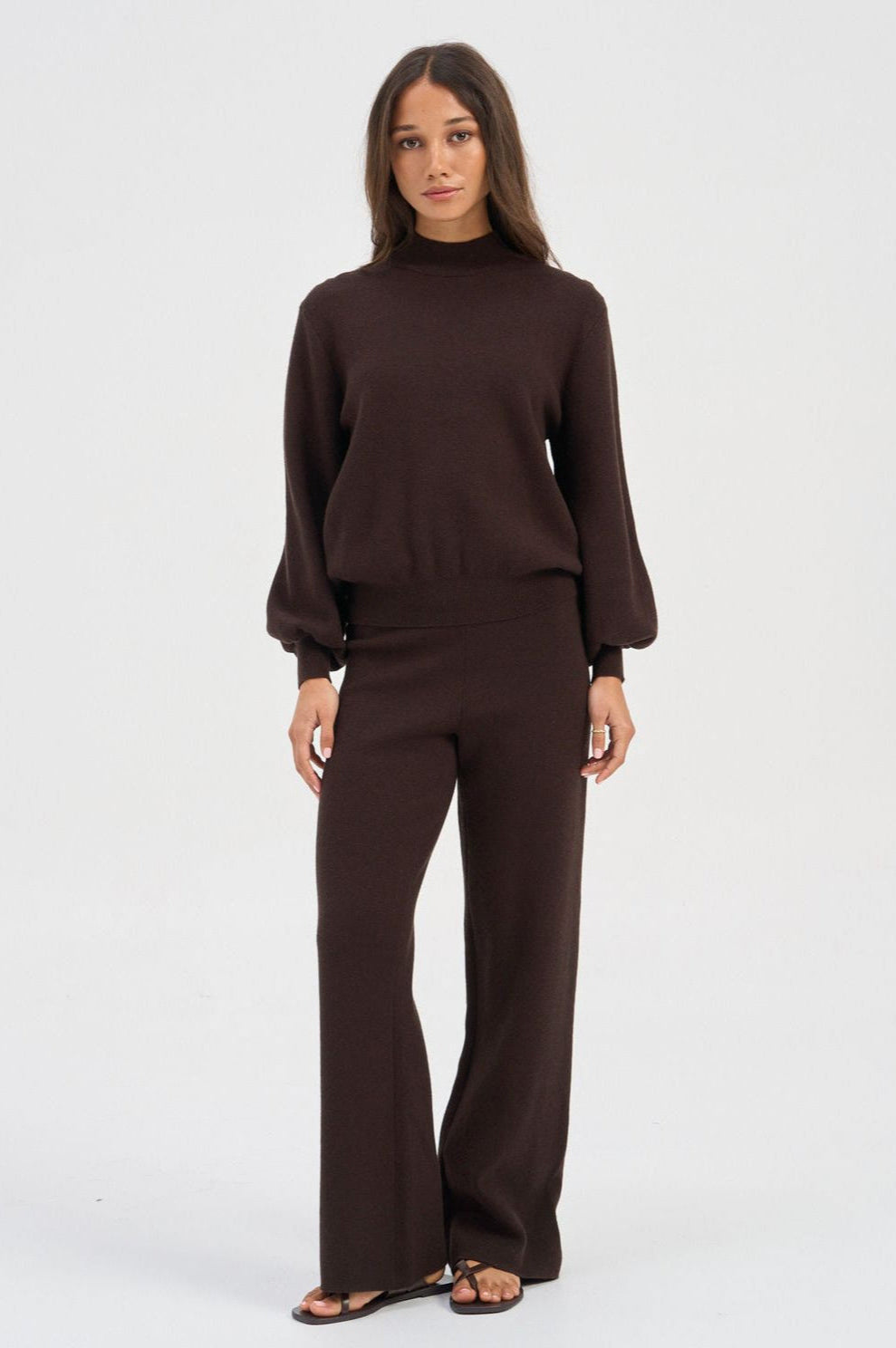 Knitted Lounge Set by ONLY - Chocolate