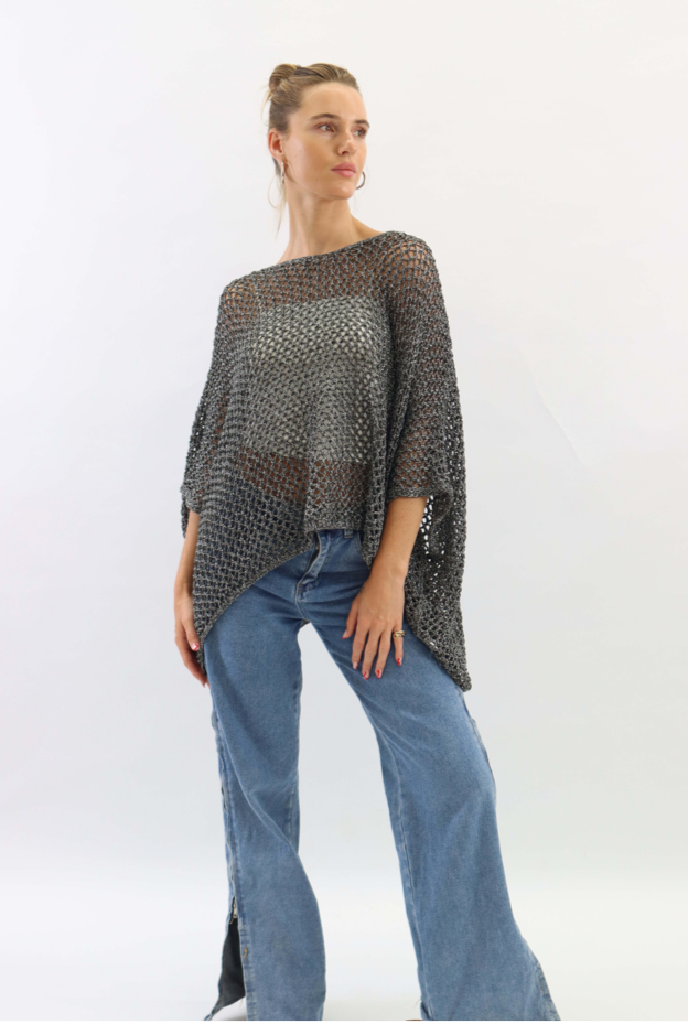 Benita Crotchet Top Black