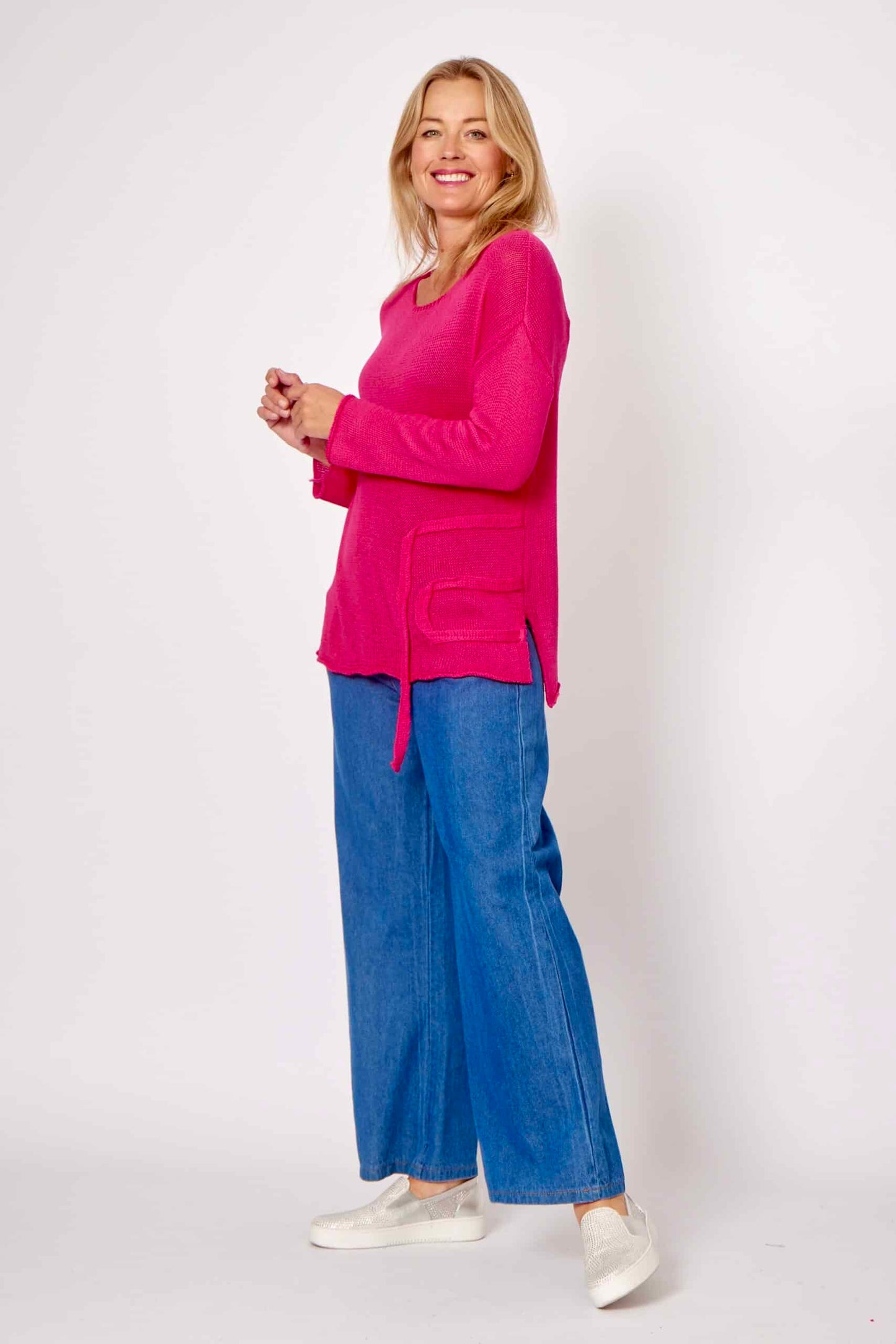 La Strada Knit - Hot Pink