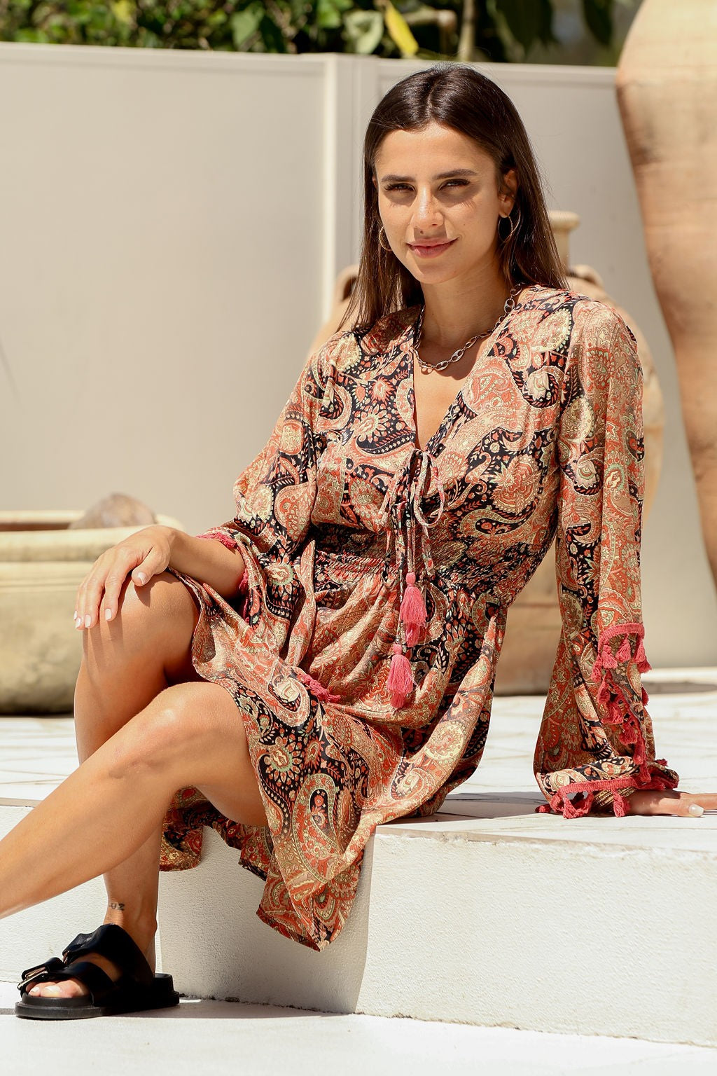 Allannah Dress - Brown