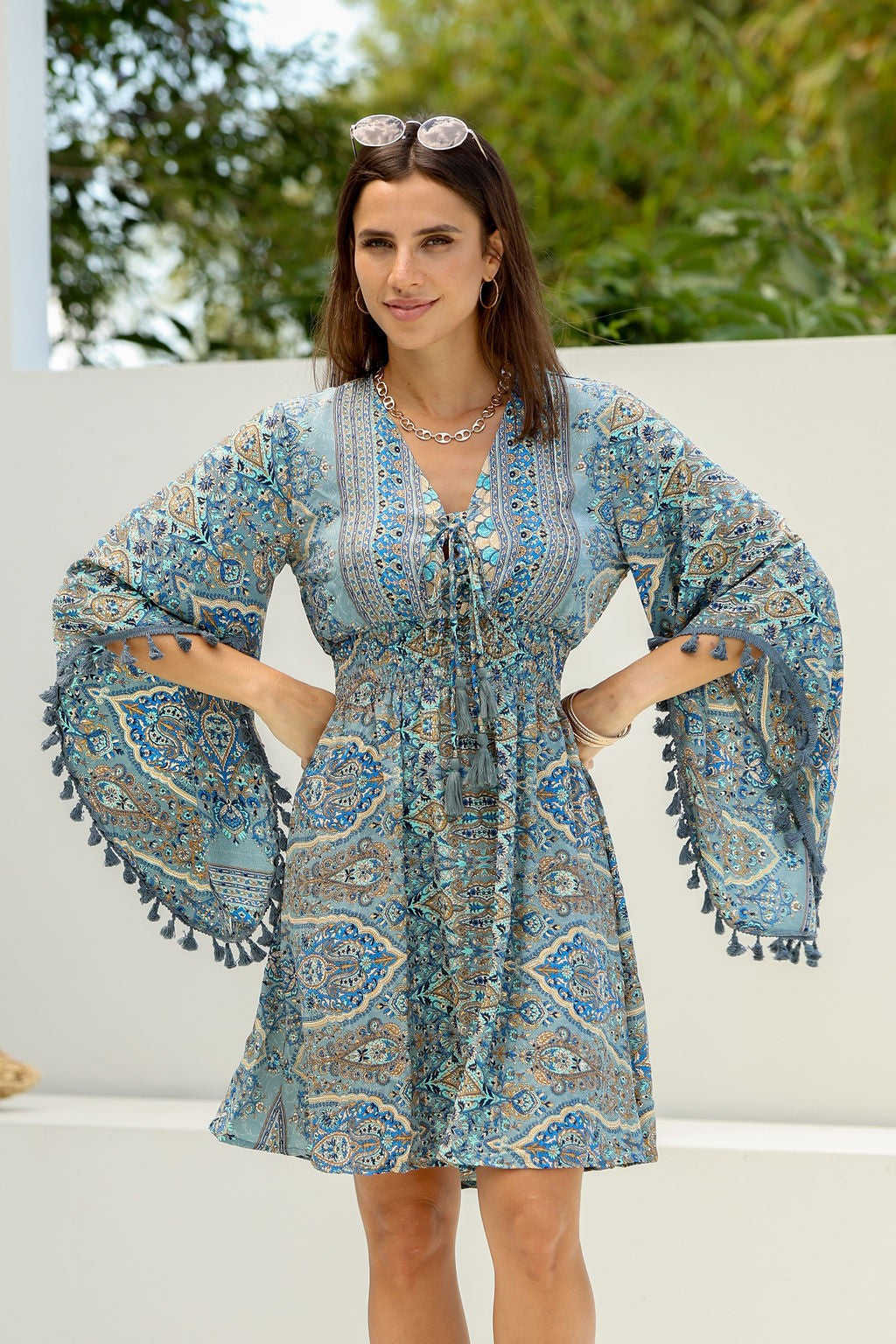 Allannah Dress - Blue