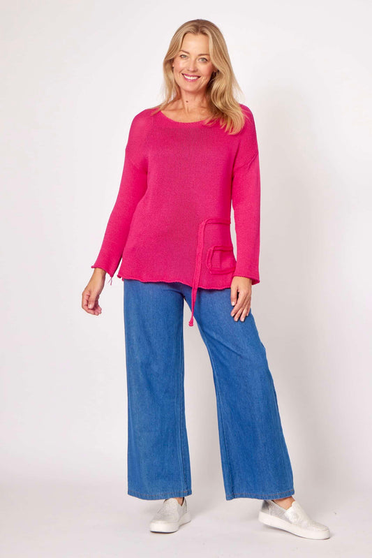 La Strada Knit - Hot Pink