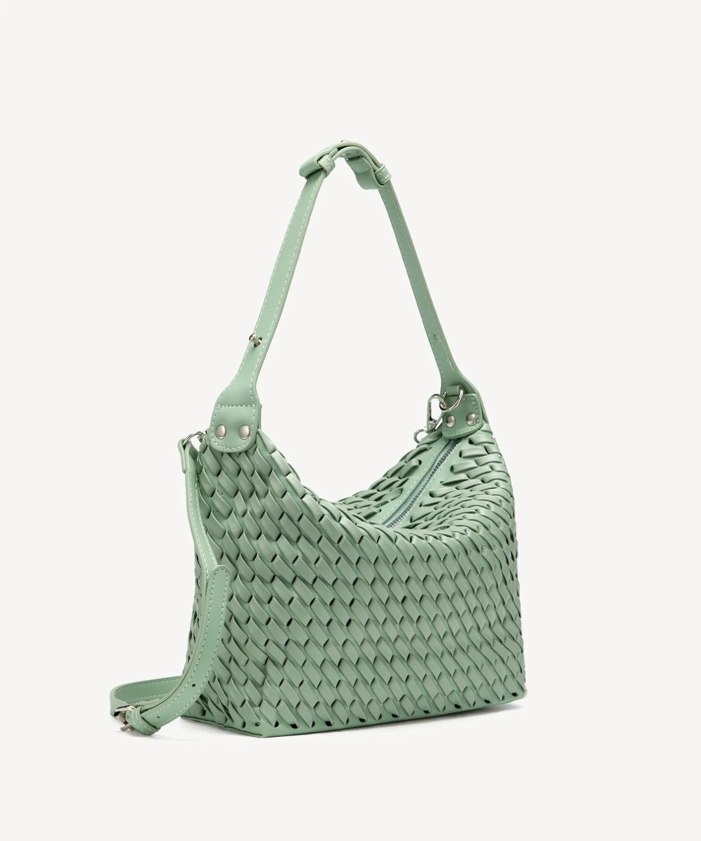 Woven Handbag - Green