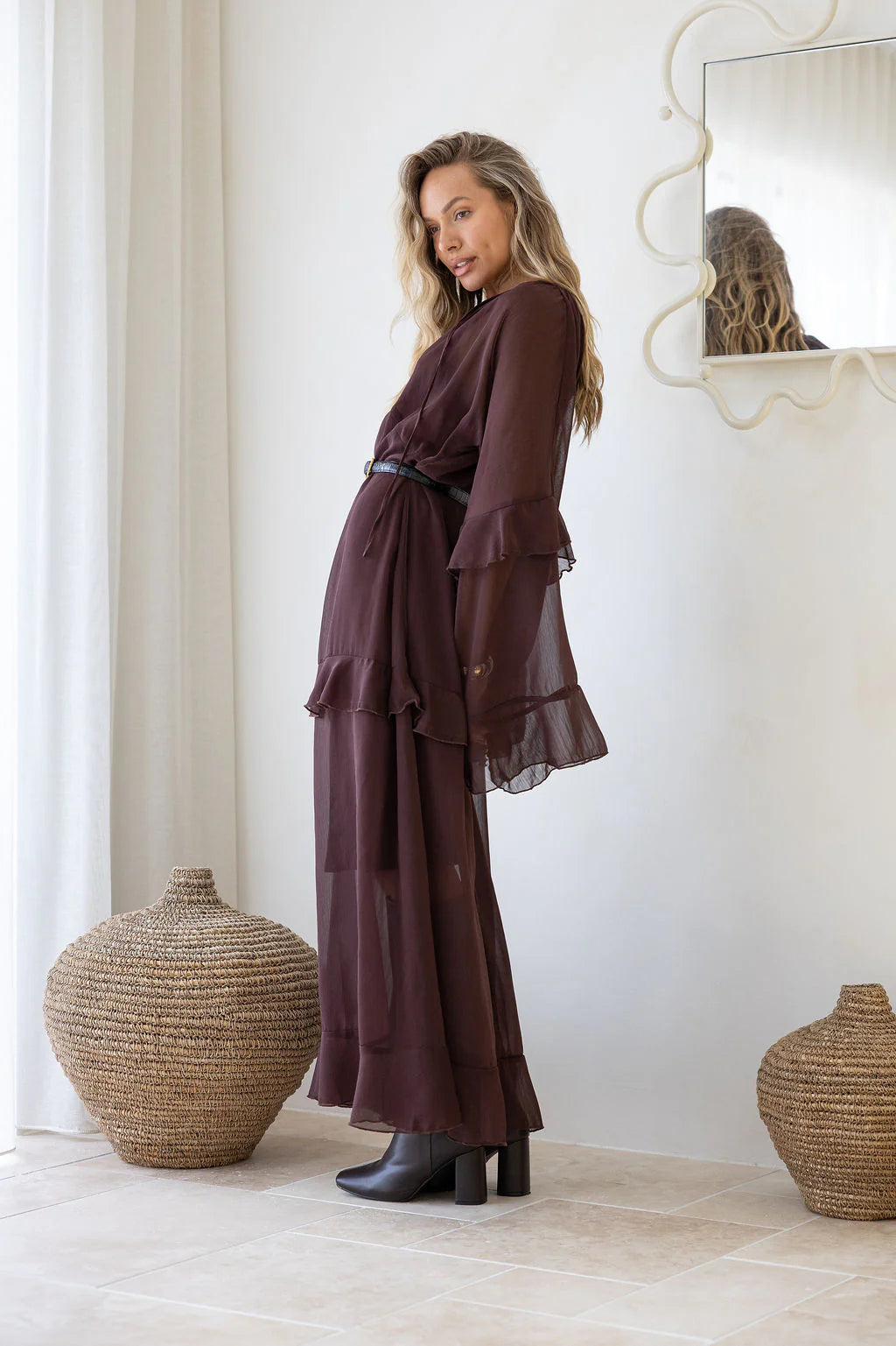 Willow Maxi Dress - Chocolate