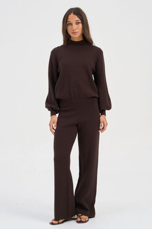 Knitted Lounge Set by ONLY - Chocolate