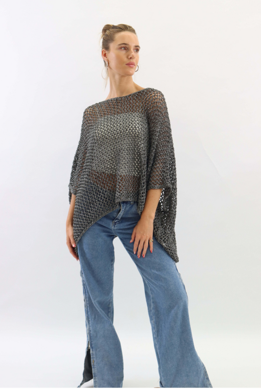 Benita Crotchet Top Black