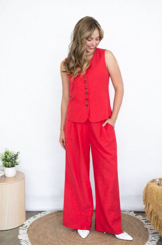Cherry Red Vest
